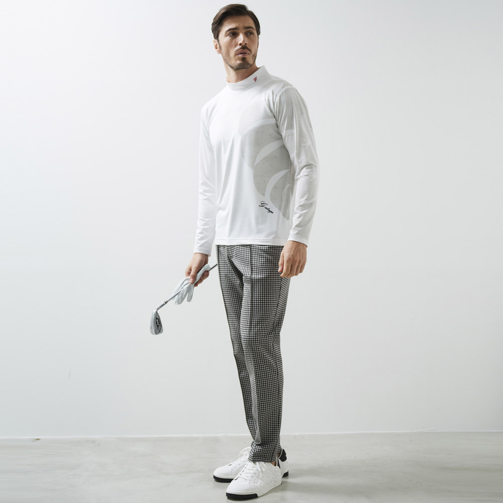 SALE モックネックロングスリーブカットソー 長袖 ゴルフ 421507 G