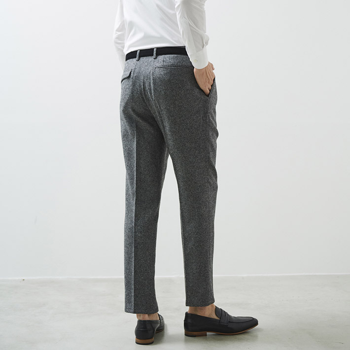 センスのいい お歳暮 会員様限定TIME SALE］在庫限り ウールタック カシミヤ混 パンツ