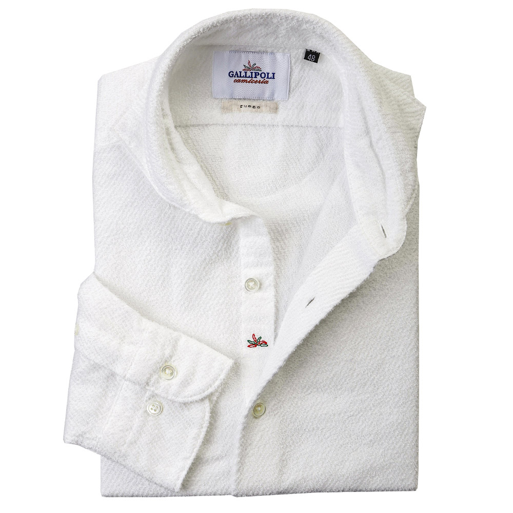 WEB限定SALE]今治パイルシャツ 両面綾織 ホリゾンタルシャツ 820663