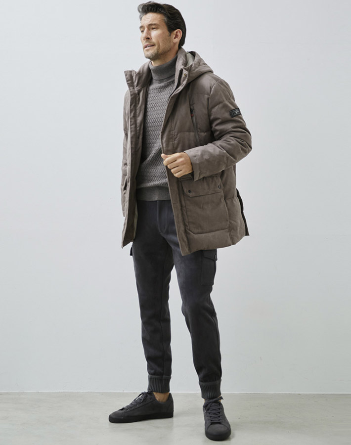 極美品　G-Stage 希少サイズ ジャケット　ダウン　切替 630808_coord2.jpg