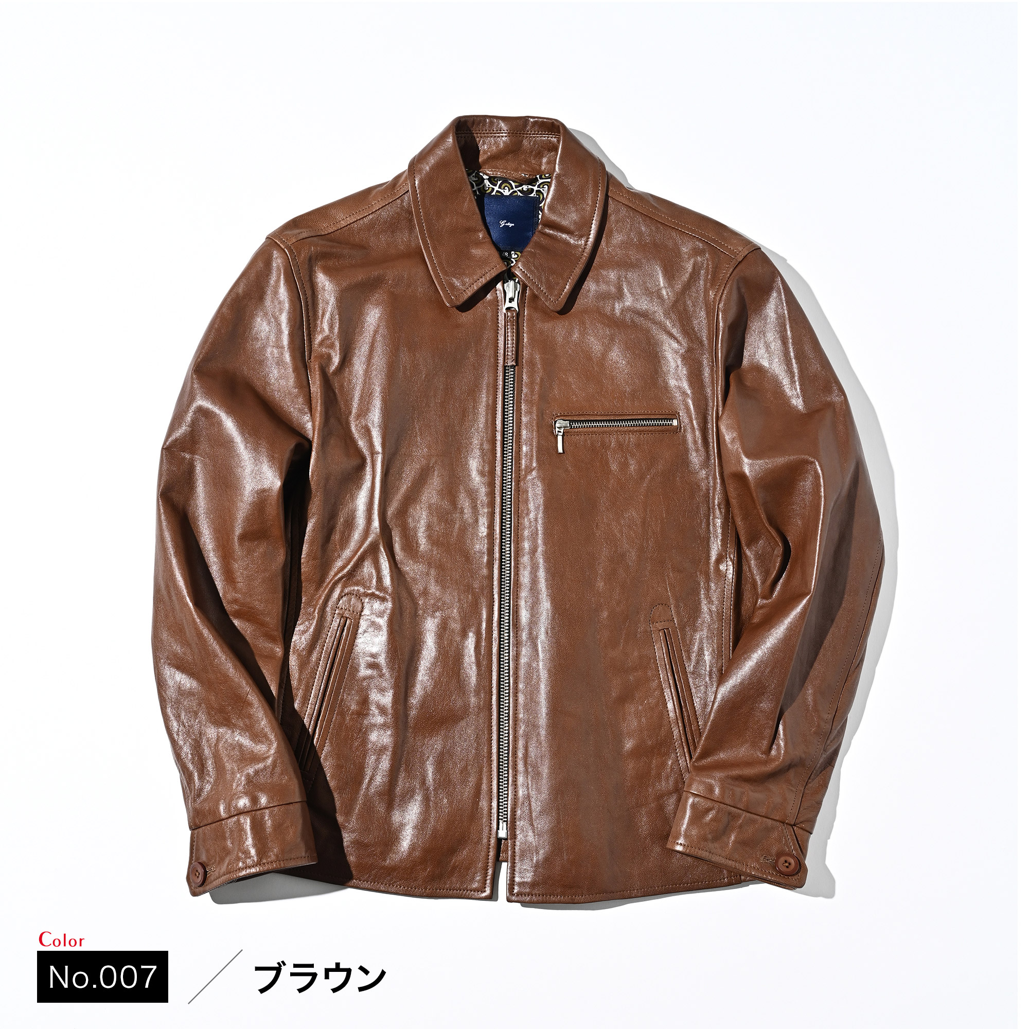 シープレザーシングルライダースブルゾン 451201 G-STAGE ジーステージ