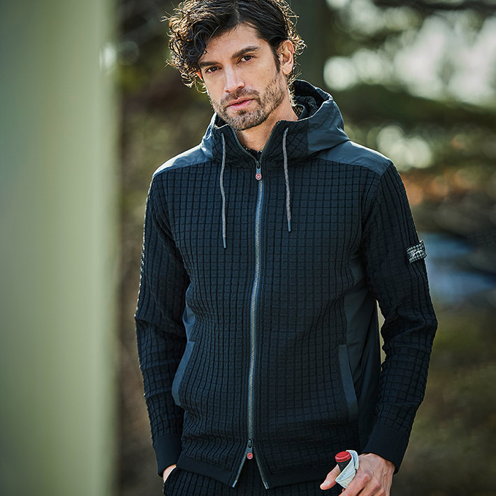 ニットコンビデザインパーカー セットアップ別売り ゴルフ スポーツ