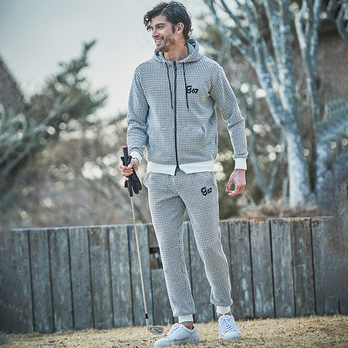 格子柄ブークレジャガードジップアップパーカー 150403 G-STAGE ジー