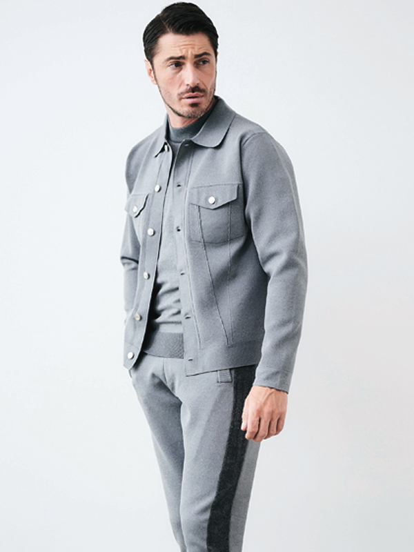 RIKIG-STAGE ミラノリブ ニット上下 セットアップ新品 ブラック G-ZERO ニットジャージセットアップ