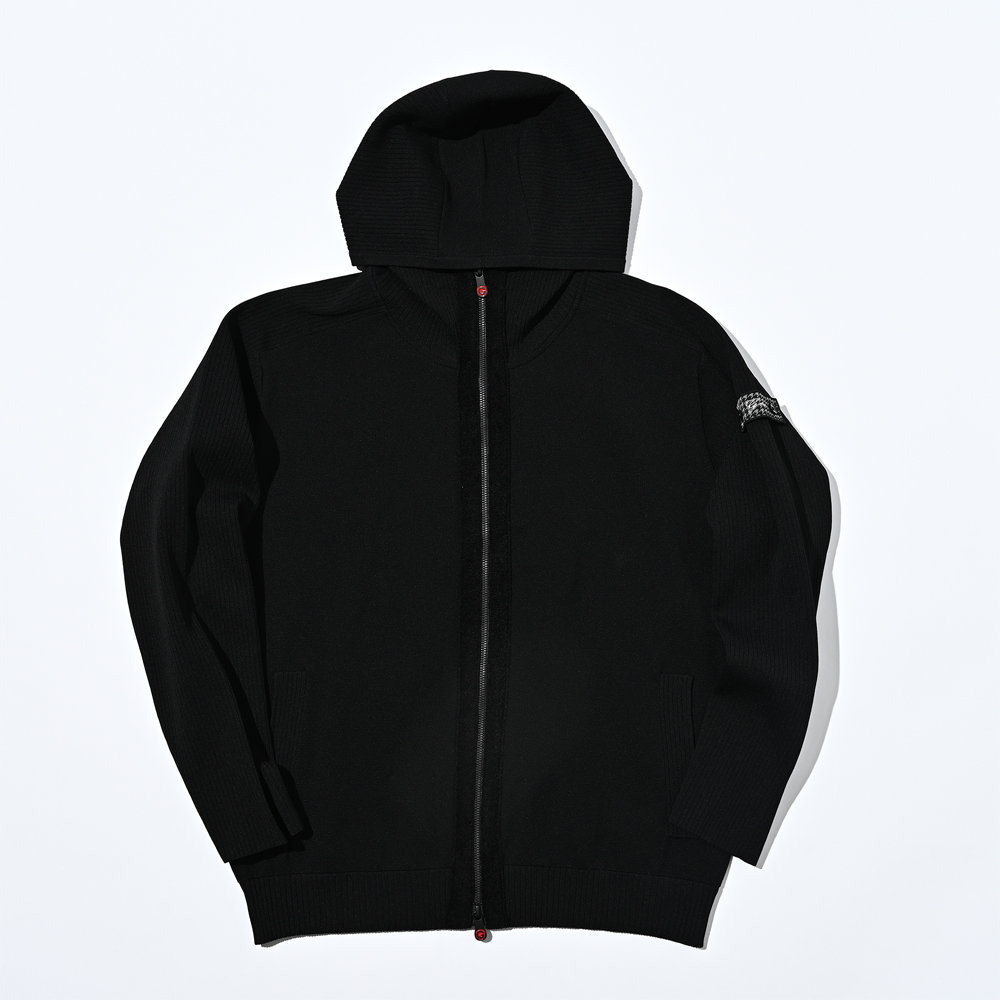 ミラノリブニットパーカー