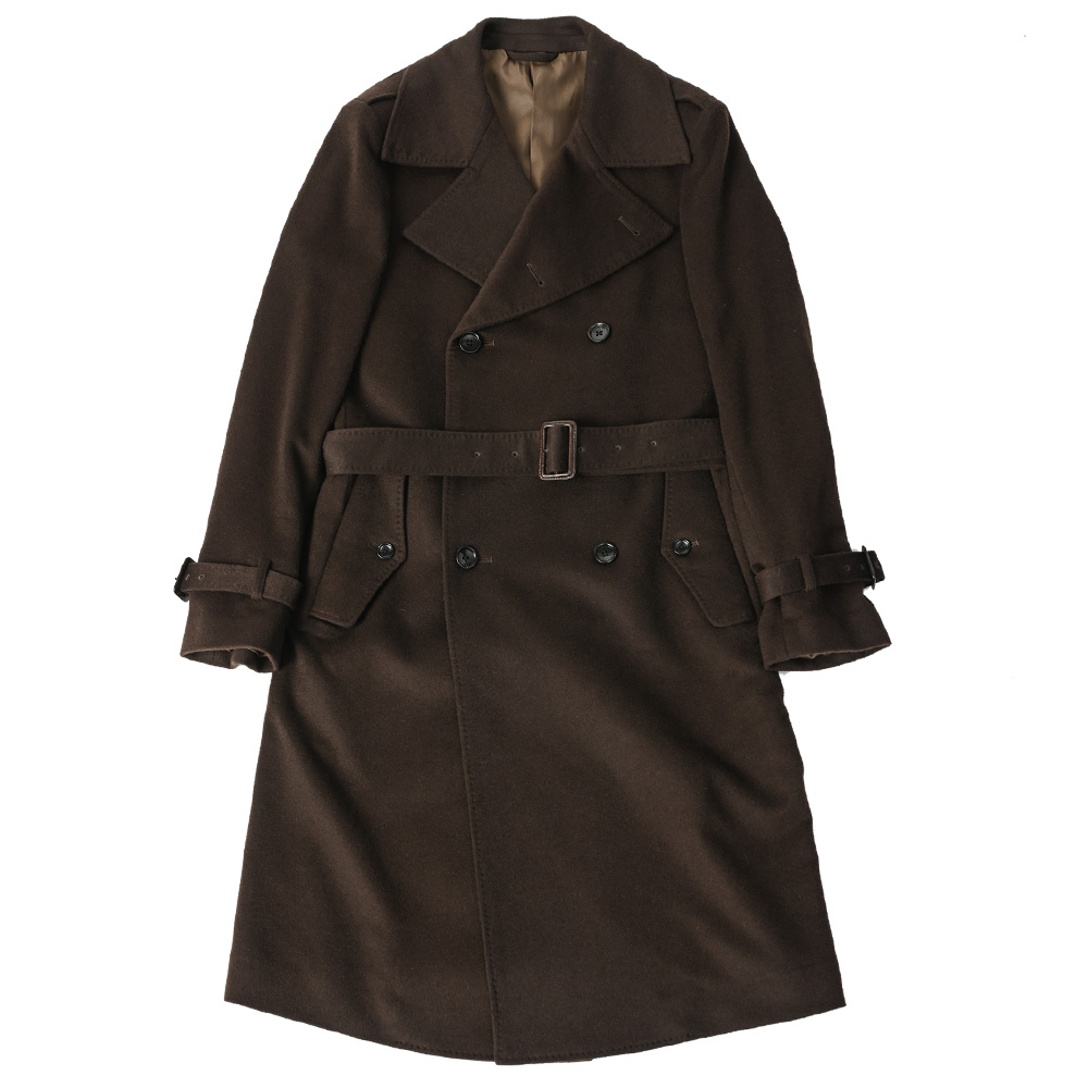 カシミヤピークドラペルダブルジャケット