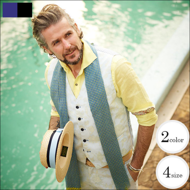 【g-stage(ジーステージ)】ヨーロッパ生地ボタニカルプリントジレ 341365