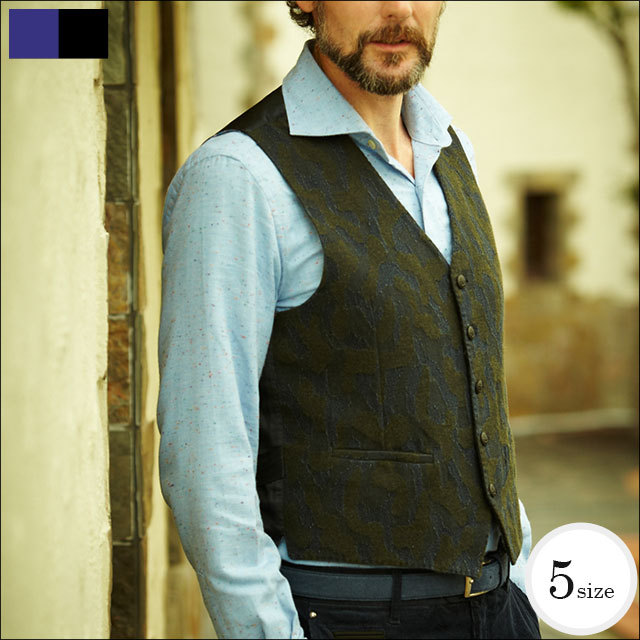 g-stage(ジーステージ) カモフラデニムジャガードジレ 641354